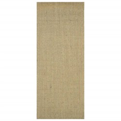 vidaXL Alfombra de sisal natural verde 80x200 cm