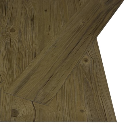 vidaXL Lamas para suelo PVC autoadhesivas 4,46 m² 3 mm marrón 