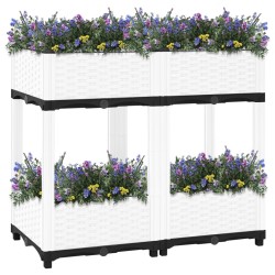 vidaXL Arriate polipropileno 80x40x71 cm