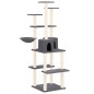 vidaXL Rascador para gatos con postes de sisal gris oscuro 167 cm vidaXL Rascador para gatos con postes de sisal gris oscuro 167 cm