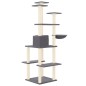 vidaXL Rascador para gatos con postes de sisal gris oscuro 167 cm vidaXL Rascador para gatos con postes de sisal gris oscuro 167 cm