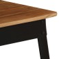 vidaXL Mesa de comedor de madera de acacia maciza y acero 75x75x76 cm vidaXL Mesa de comedor de madera de acacia maciza y acero 75x75x76 cm