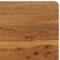 vidaXL Mesa de comedor de madera de acacia maciza y acero 75x75x76 cm vidaXL Mesa de comedor de madera de acacia maciza y acero 75x75x76 cm