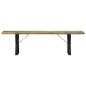 vidaXL Banco de madera maciza reciclada 160 cm vidaXL Banco de madera maciza reciclada 160 cm