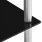 vidaXL Estantería 5 niveles cristal templado negro 40x40x130 cm vidaXL Estantería 5 niveles cristal templado negro 40x40x130 cm
