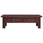 vidaXL Mesa de centro clásica madera maciza caoba marrón 100x50x30 cm vidaXL Mesa de centro clásica madera maciza caoba marrón 100x50x30 cm