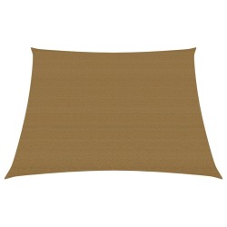 vidaXL Toldo de vela HDPE gris taupe 160 g/m² 3/4x3 m