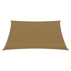 vidaXL Toldo de vela HDPE gris taupe 160 g/m² 3/4x3 m