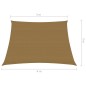 vidaXL Toldo de vela HDPE gris taupe 160 g/m² 3/4x3 m vidaXL Toldo de vela HDPE gris taupe 160 g/m² 3/4x3 m