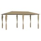 vidaXL Cenador con cubiertas de postes taupé 3x6x2,6 m 160 g/m² vidaXL Cenador con cubiertas de postes taupé 3x6x2,6 m 160 g/m²