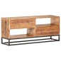 vidaXL Mueble para TV de madera maciza de acacia rugosa 120x30x50 cm