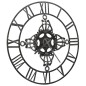 vidaXL Reloj de pared de metal plateado 78 cm vidaXL Reloj de pared de metal plateado 78 cm