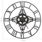 vidaXL Reloj de pared de metal plateado 78 cm vidaXL Reloj de pared de metal plateado 78 cm