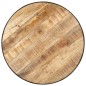 vidaXL Mesa de centro madera maciza de mango rugosa negra 68x68x36 cm vidaXL Mesa de centro madera maciza de mango rugosa negra 68x68x36 cm