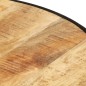 vidaXL Mesa de centro madera maciza de mango rugosa negra 68x68x36 cm vidaXL Mesa de centro madera maciza de mango rugosa negra 68x68x36 cm