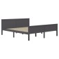 vidaXL Estructura de cama madera maciza de pino gris 200x200 cm vidaXL Estructura de cama madera maciza de pino gris 200x200 cm