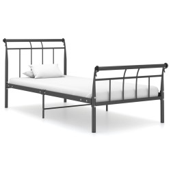 vidaXL Estructura de cama de metal negro 100x200 cm