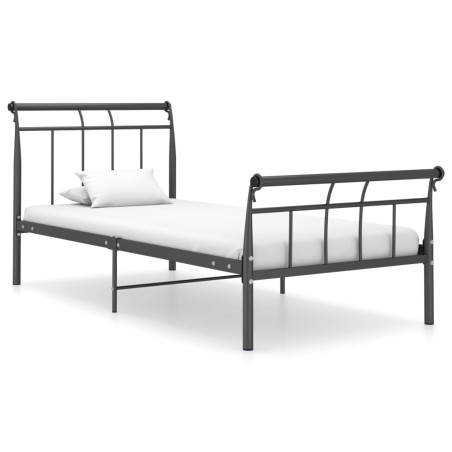 vidaXL Estructura de cama de metal negro 100x200 cm