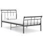 vidaXL Estructura de cama de metal negro 100x200 cm vidaXL Estructura de cama de metal negro 100x200 cm