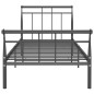 vidaXL Estructura de cama de metal negro 100x200 cm vidaXL Estructura de cama de metal negro 100x200 cm
