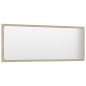 vidaXL Set de muebles de baño madera ingeniería blanco y roble Sonoma vidaXL Set de muebles de baño madera ingeniería blanco y roble Sonoma