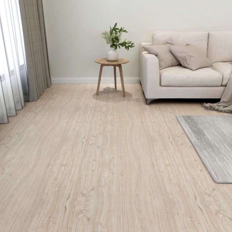 vidaXL Tarimas autoadhesivas 20 unidades PVC 1,86 m² marrón claro vidaXL Tarimas autoadhesivas 20 unidades PVC 1,86 m² marrón claro