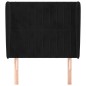 vidaXL Cabecero con orejas de terciopelo negro 103x23x118/128 cm vidaXL Cabecero con orejas de terciopelo negro 103x23x118/128 cm