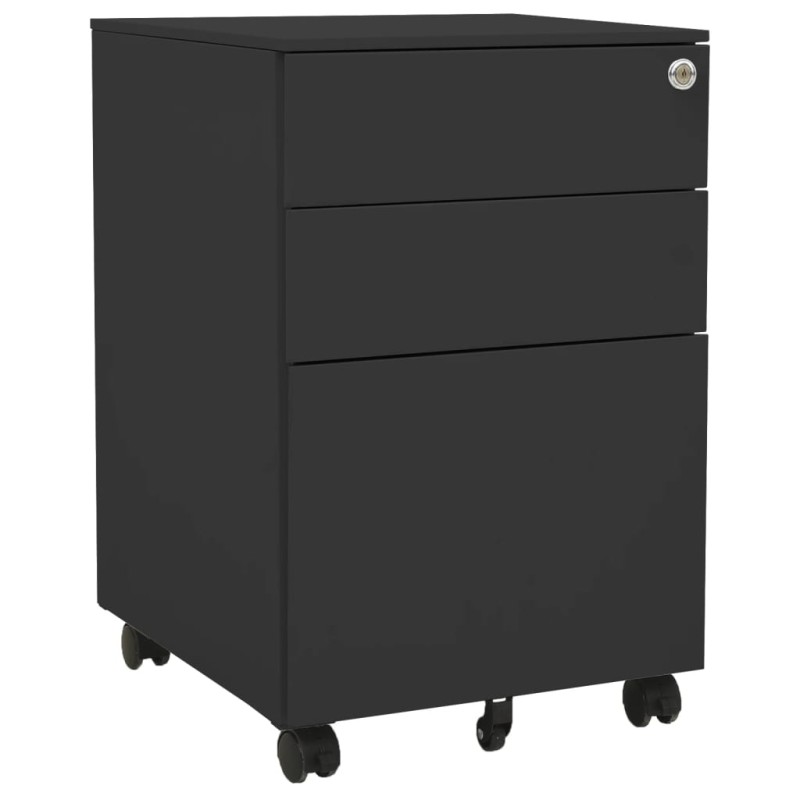 vidaXL Armario archivador acero gris antracita 39x45x60 cm