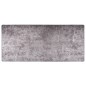 vidaXL Alfombra lavable antideslizante gris 80x300 cm vidaXL Alfombra lavable antideslizante gris 80x300 cm