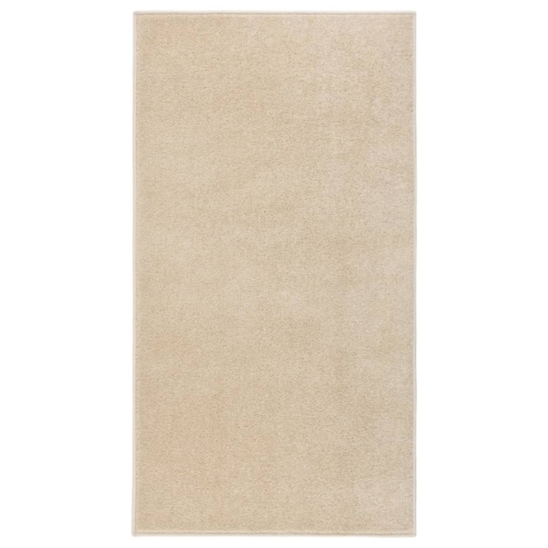 vidaXL Alfombra de pelo corto beige 80x150 cm vidaXL Alfombra de pelo corto beige 80x150 cm