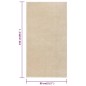 vidaXL Alfombra de pelo corto beige 80x150 cm vidaXL Alfombra de pelo corto beige 80x150 cm