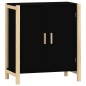 vidaXL Aparador de madera contrachapada negro 62x38x70 cm vidaXL Aparador de madera contrachapada negro 62x38x70 cm