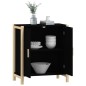 vidaXL Aparador de madera contrachapada negro 62x38x70 cm vidaXL Aparador de madera contrachapada negro 62x38x70 cm