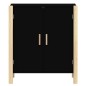 vidaXL Aparador de madera contrachapada negro 62x38x70 cm vidaXL Aparador de madera contrachapada negro 62x38x70 cm