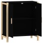 vidaXL Aparador de madera contrachapada negro 62x38x70 cm vidaXL Aparador de madera contrachapada negro 62x38x70 cm