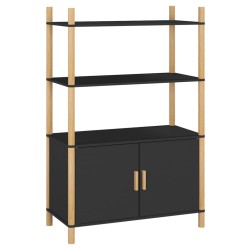 vidaXL Aparador alto madera contrachapada blanco 80x40x121 cm