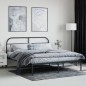 vidaXL Estructura de cama con cabecero metal negro 180x200 cm vidaXL Estructura de cama con cabecero metal negro 180x200 cm