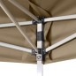 vidaXL Carpa plegable emergente hexagonal 3,6x3,1 m taupé 220g/m²