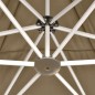 vidaXL Carpa plegable emergente hexagonal 3,6x3,1 m taupé 220g/m²