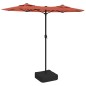 vidaXL Sombrilla doble terracota 316x240 cm vidaXL Sombrilla doble terracota 316x240 cm