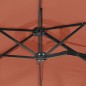 vidaXL Sombrilla doble terracota 316x240 cm vidaXL Sombrilla doble terracota 316x240 cm