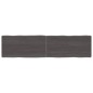 vidaXL Tablero mesa madera tratada borde vivo marrón 160x40x(2-6) cm