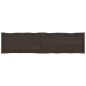vidaXL Tablero mesa madera tratada borde vivo marrón 160x40x(2-6) cm