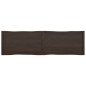 vidaXL Tablero mesa madera tratada borde vivo marrón 220x60x(2-4) cm vidaXL Tablero mesa madera tratada borde vivo marrón 220x60x(2-4) cm