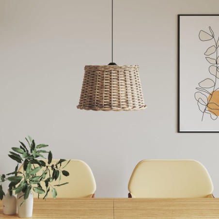 vidaXL Pantalla para lámpara de techo mimbre marrón Ø45x28 cm