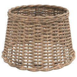 vidaXL Pantalla para lámpara de techo mimbre marrón Ø45x28 cm
