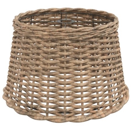 vidaXL Pantalla para lámpara de techo mimbre marrón Ø45x28 cm