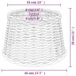 vidaXL Pantalla para lámpara de techo mimbre marrón Ø45x28 cm vidaXL Pantalla para lámpara de techo mimbre marrón Ø45x28 cm