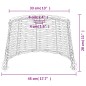 vidaXL Pantalla para lámpara de techo mimbre marrón Ø45x28 cm vidaXL Pantalla para lámpara de techo mimbre marrón Ø45x28 cm