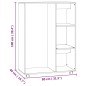 vidaXL Armario madera de ingeniería color roble Sonoma 80x40x110 cm vidaXL Armario madera de ingeniería color roble Sonoma 80x40x110 cm